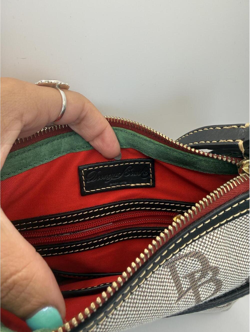 Dooney & Bourke Signature Logo Monogram Canvas Crossbody Bag NWOT - Picture 3 of 8